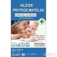 ALESE 180x200 Protège matelas housse imperméable anti acariens 180x200 - B01MU5G31G
